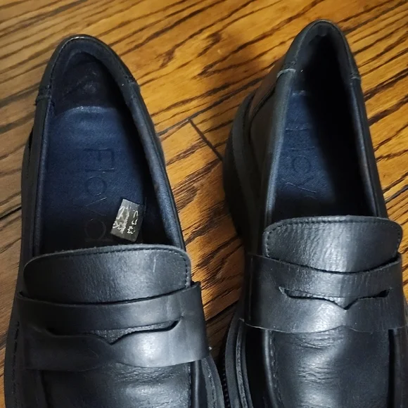 FLOYD Charlie Loafers, Women’s 37 | Black Leather | Platform Slip-Ons - Picture 10 of 13